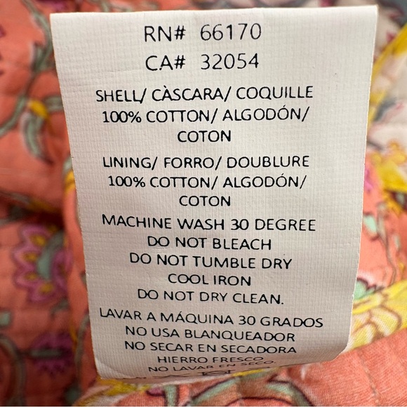 NWOT LLANI x Free People Sofi Reversible Floral Jacket | Small | Ivory/Coral - Picture 15 of 15